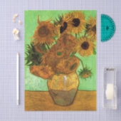 Vase mit zwölf Sonnenblumen von Vincent van Gogh Seidenpapier (Handwerk)
