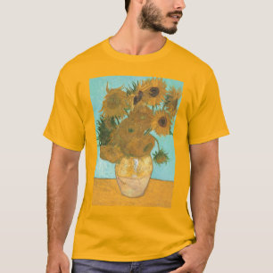 Vase mit zwölf Sonnenblumen von Vincent van Gogh T-Shirt