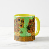 Vase mit zwölf Sonnenblumen von Vincent van Gogh Tasse (VorderseiteRechts)