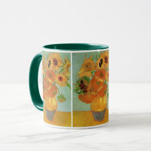Vase mit zwölf Sonnenblumen von Vincent van Gogh Tasse