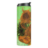 Vase mit zwölf Sonnenblumen von Vincent van Gogh Thermosbecher (Nach links gedreht)