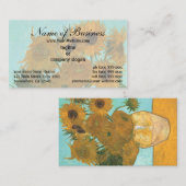 Vase mit zwölf Sonnenblumen von Vincent van Gogh Visitenkarte (Vorne/Hinten)