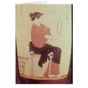 Vase oder Lekythos, Sonderkommando einer Sitzfrau