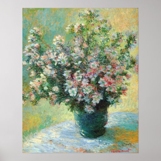 Vase of Blume Fine Art Claude Monet Fine Art Poster (Vorne)