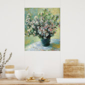 Vase of Blume Fine Art von Claude Monet Poster (Küche)