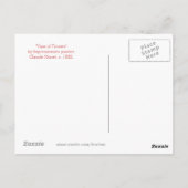 Vase of Blume Fine Art von Claude Monet Postkarte (Rückseite)