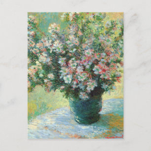 Vase of Blume Fine Art von Claude Monet Postkarte