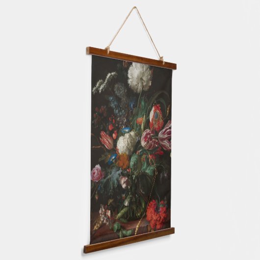 Vase of Blume - Jan Davidsz. de Heem Wandteppich Mit Holzrahmen (Gewinkelt)