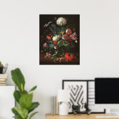 Vase of Blume - Jan de Heem Fine Art Poster (Heimbüro)