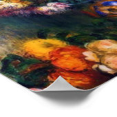 Vase of Chrysanthemas Fine Art von Renoir Poster (Ecke)