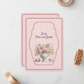 Vase of Colored Peonies Mitteilungskarte (Vorderseite/Rückseite Beispiel)