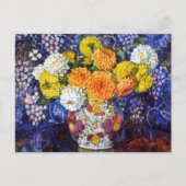 Vase of Dahlias Théo van Rysselberghe Postkarte (Vorderseite)
