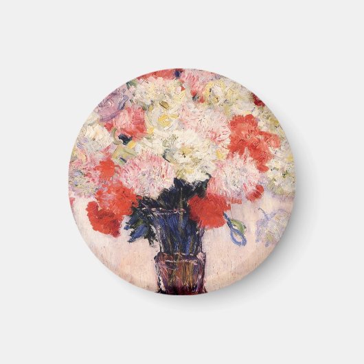 Vase Of Peonies By Claude Monet Magnet (Vorne)