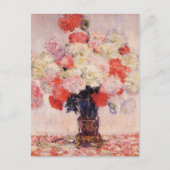 Vase of Peonies Claude Monet Postkarte (Vorderseite)