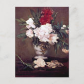 Vase of Peonies Édouard Manet Postkarte (Vorderseite)
