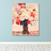 Vase of Peonies Monet Fine Art Leinwanddruck (Insitu (Holzboden))