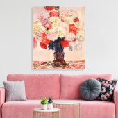 Vase of Peonies Monet Fine Art Leinwanddruck (Insitu (Wohnzimmer))