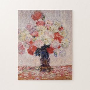 Vase of Peonies Monet Fine Art Puzzle