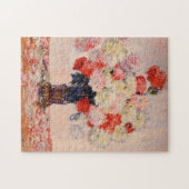 Vase of Peonies Monet Fine Art Puzzle (Horizontal)
