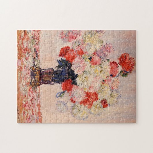 Vase of Peonies Monet Fine Art Puzzle (Horizontal)