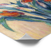 Vase of Tulips - Claude Monet Poster (Ecke)