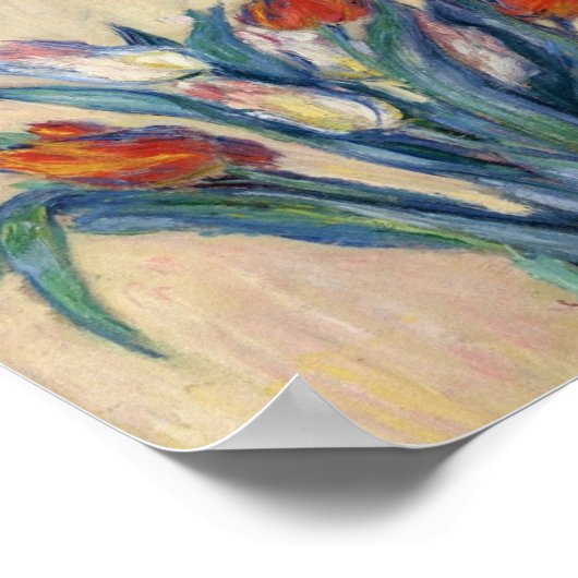 Vase of Tulips - Claude Monet Poster (Ecke)