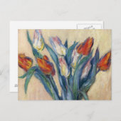 Vase of Tulips - Claude Monet Postkarte (Vorne/Hinten)