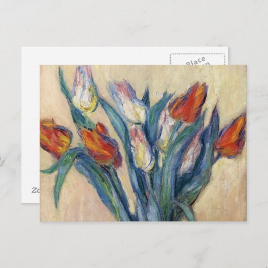 Vase of Tulips - Claude Monet Postkarte (Vorne/Hinten)
