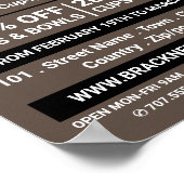 Vase-Silhouetten, Keramik-Store, Potter-Werbung Poster (Ecke)