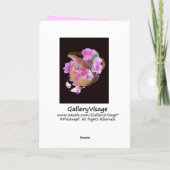 Vase und Blume... Danke.. Dankeskarte (Rückseite)