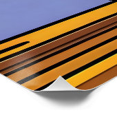 Vase und Blume Glossarster Poster (Ecke)