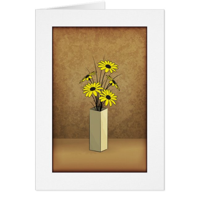 Vase- und Blume-Karte (Vorne)