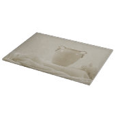 Vase und Damask noch lebendes Material Schneidebrett (Ecke)