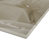 Vase und Damask noch lebendes Material Schneidebrett (Ecke)