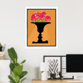 Vase und Gesichter Poster (Heimbüro)