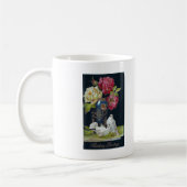 Vase und Tauben Kaffeetasse (Links)