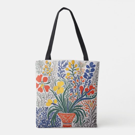 Vase und wild lebende Blume Tasche (Rückseite)