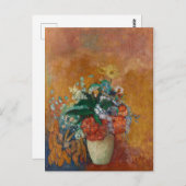 Vase von Blume - Odilon Redon Öl Malerei Postkarte (Vorne/Hinten)