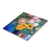 Vase von Blume — Proteas, Tulips und Rose Fliese (Seite)