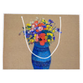 Vase von Blume, Redon große Geschenktasche Große Geschenktüte (Rückseite)