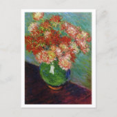 Vase von Chrysanthema Claude Monet Postkarte (Vorderseite)