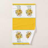 Vase von Sonnenblumen Badhandtuch Set (Handtuch)