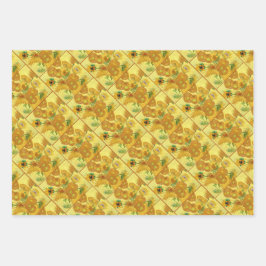 Vase with fifteen sunflowers by Vincent Van Gogh  Geschenkpapier Set