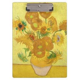 Vase with fifteen sunflowers by Vincent Van Gogh  Klemmbrett