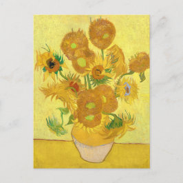 Vase with fifteen sunflowers by Vincent Van Gogh Postkarte