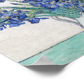 Vase with Irises Vincent van Gogh  Poster (Ecke)