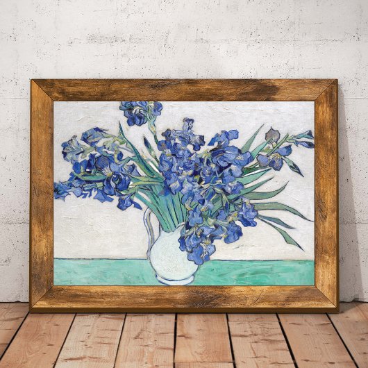 Vase with Irises Vincent van Gogh  Poster