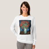 Vase with Poppies 1886 by Vincent van Gogh T-Shirt (Vorne ganz)