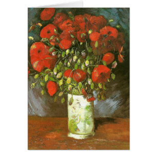 Vase with Red Poppies (F279) Van Gogh Fine Art