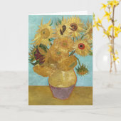 Vase with Twelve Sunflowers by Vincent van Gogh Karte (Gelbe Blume)
